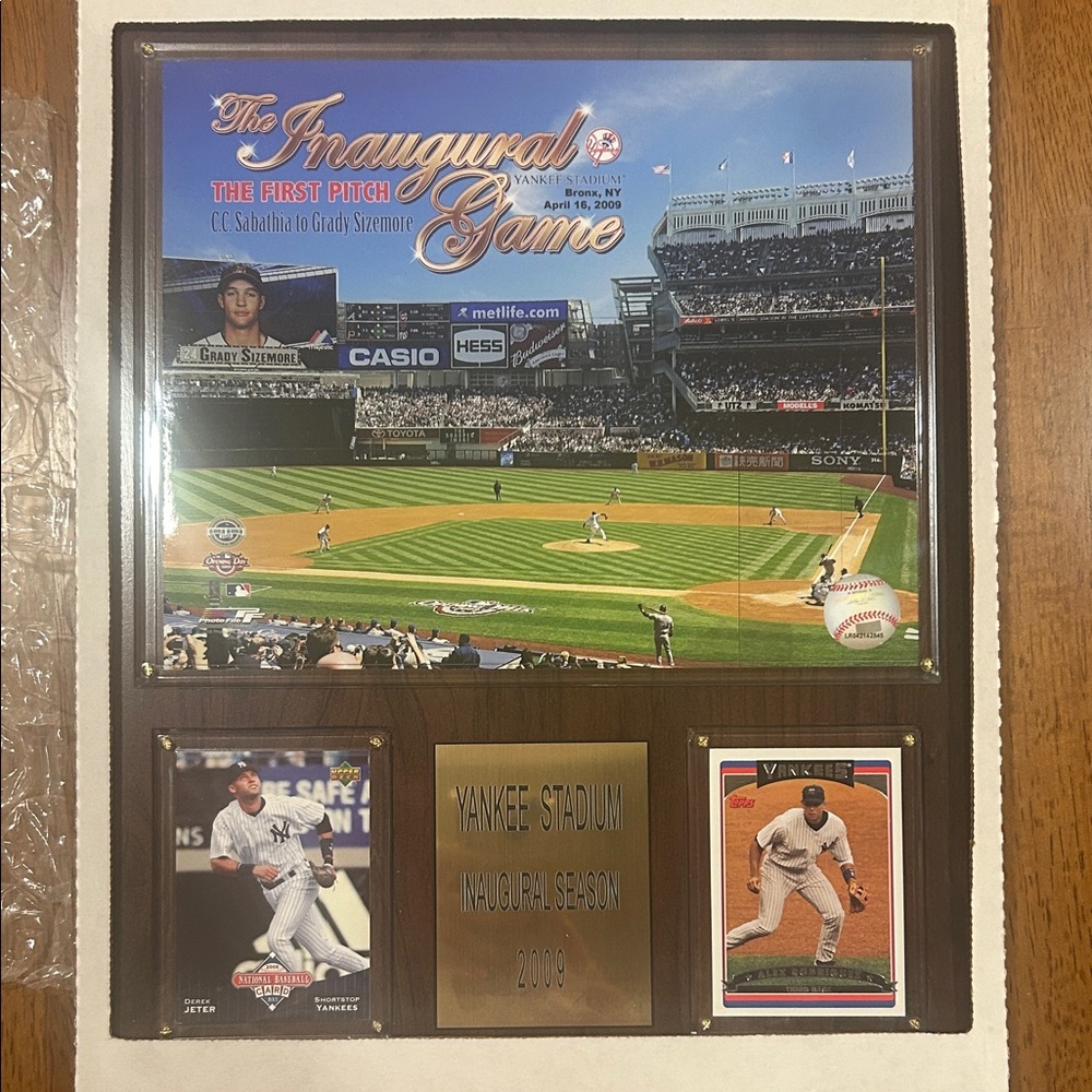 Yankee Stadium Inaugural Game Plaque